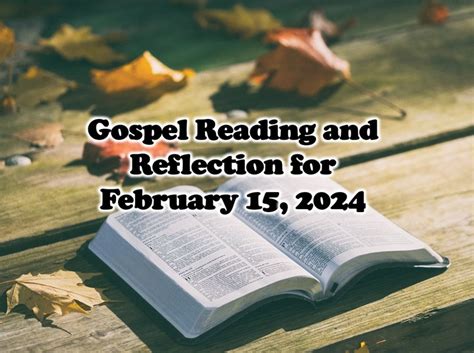 May 28 2024 Gospel Reading and Reflection .